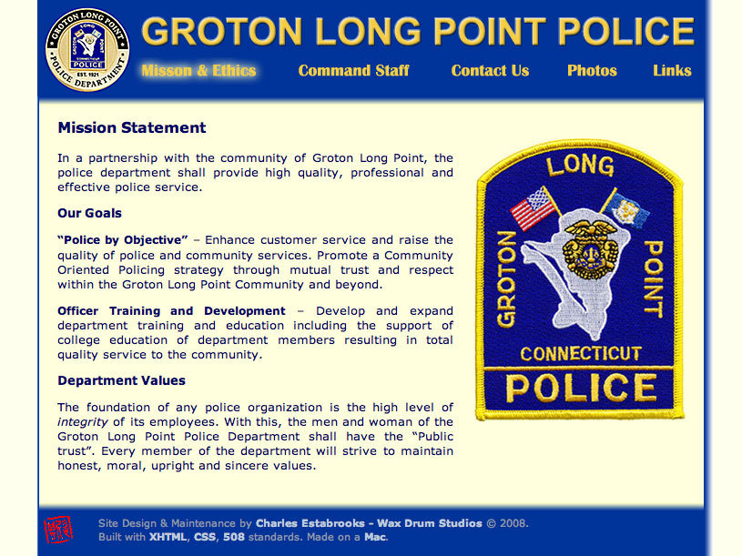 Groton Long Point Police Web Site