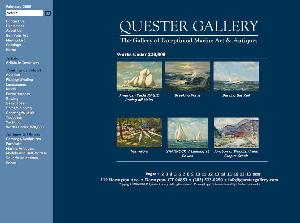 Quester Gallery Web Site